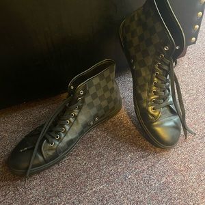 Louis Vuitton Shoes - Damier Black Graphite High Top Sneakers - Just like new!